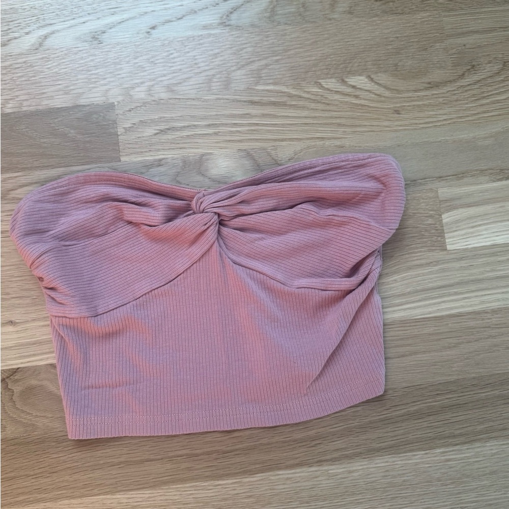 Pink Women's Strapless Top